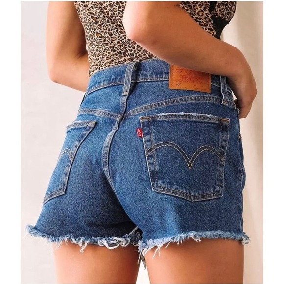 Levi’s Premium 501 Original High Rise Cutoff Jean Shorts NWT